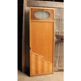 屋久杉と上柾目の松皮菱切り返し建具②　GD967