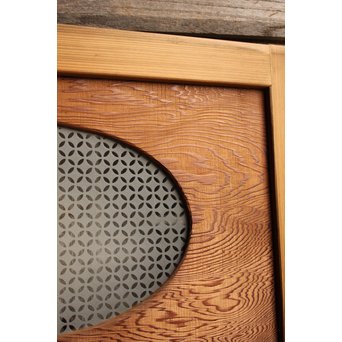 屋久杉と上柾目の松皮菱切り返し建具②　GD967 