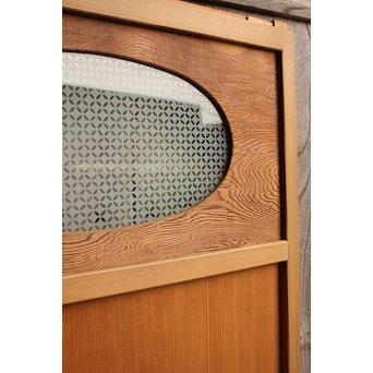 屋久杉と上柾目の松皮菱切り返し建具②　GD967 