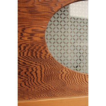 屋久杉と上柾目の松皮菱切り返し建具②　GD967 