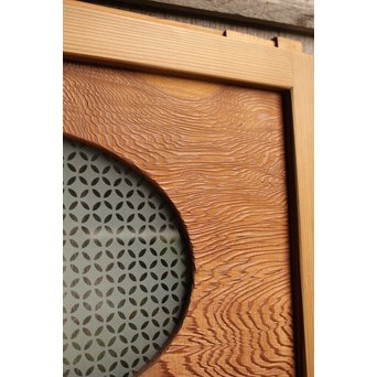 屋久杉と上柾目の松皮菱切り返し建具②　GD967 