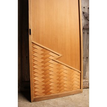 屋久杉と上柾目の松皮菱切り返し建具②　GD967 