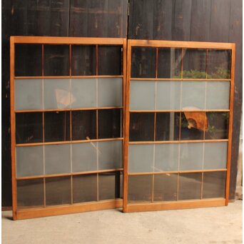 扇子模様中型建具/窓　2枚1組　GD968 ウラ