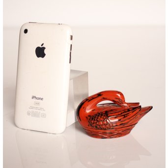 堆朱楊成 木彫根来塗雁形香合　K359 