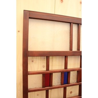 多種細分化升の色ガラス中型建具　2枚1組　GD977 