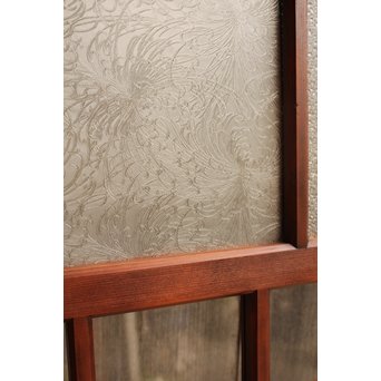 多種細分化升の色ガラス中型建具　2枚1組　GD977 