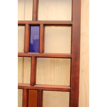 多種細分化升の色ガラス中型建具　2枚1組　GD977 