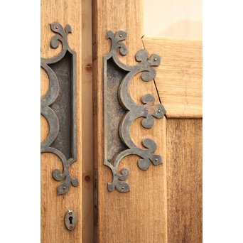 奇デザイン引手のクリアガラス戸　2枚1組　GD982 