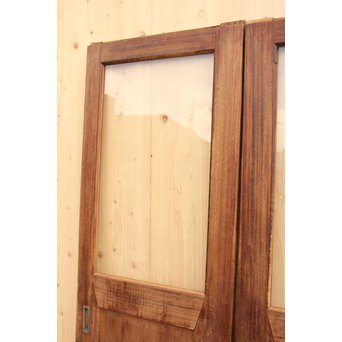 奇デザイン引手のクリアガラス戸　2枚1組　GD982 