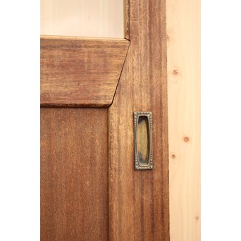 奇デザイン引手のクリアガラス戸　2枚1組　GD982 