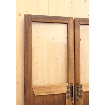 奇デザイン引手のクリアガラス戸　2枚1組　GD982 