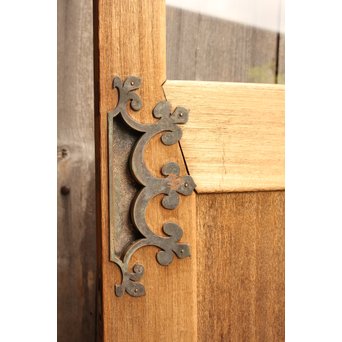 奇デザイン引手のクリアガラス戸　2枚1組　GD982 