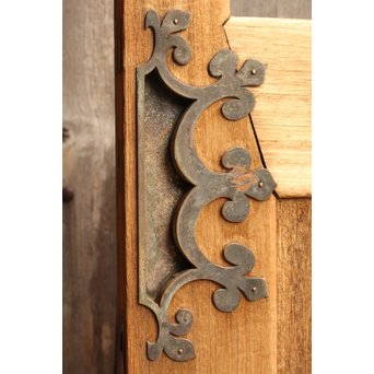 奇デザイン引手のクリアガラス戸　2枚1組　GD982 