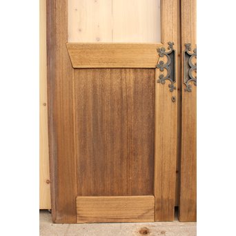 奇デザイン引手のクリアガラス戸　2枚1組　GD982 