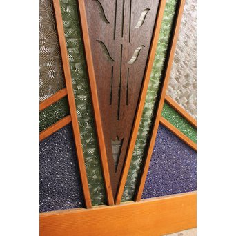 変則カット色ガラス建具　GD987 