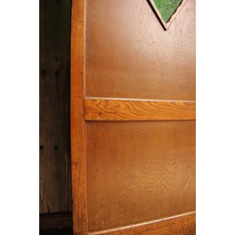 ハイサイズ大きな緑色ダイアガラスの建具　GD988 