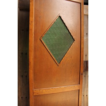 ハイサイズ大きな緑色ダイアガラスの建具　GD988 