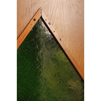 ハイサイズ大きな緑色ダイアガラスの建具　GD988 