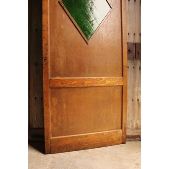 ハイサイズ大きな緑色ダイアガラスの建具　GD988 