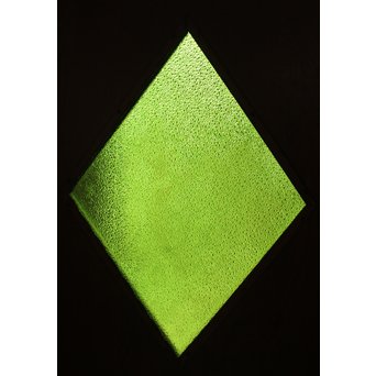 ハイサイズ大きな緑色ダイアガラスの建具　GD988 