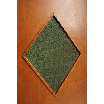 ハイサイズ大きな緑色ダイアガラスの建具　GD988 