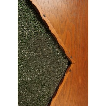 ハイサイズ大きな緑色ダイアガラスの建具　GD988 