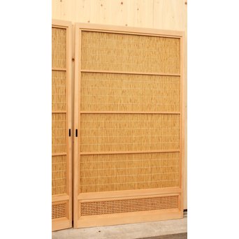 美品両面使用簀戸/夏戸L　4枚1組　F175YD 