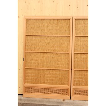 美品両面使用簀戸/夏戸L　4枚1組　F175YD 