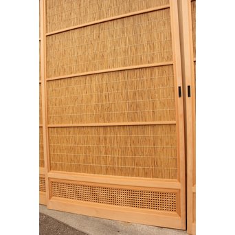 美品両面使用簀戸/夏戸L　4枚1組　F175YD 