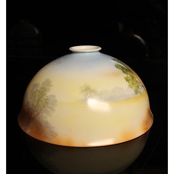 日陶オールドノリタケ洋画電笠/照明　A1618 