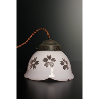 桜模様の切子電笠　A1625 