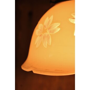 桜模様の切子電笠　A1625 