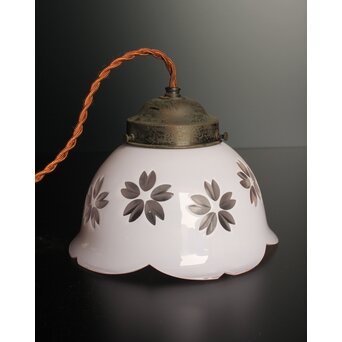 桜模様の切子電笠　A1625