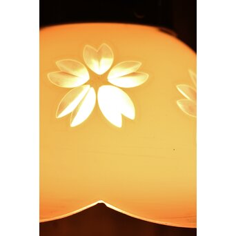 桜模様の切子電笠　A1625 