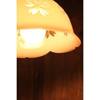 桜模様の切子電笠　A1625 