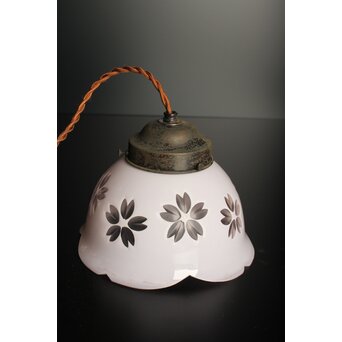 桜模様の切子電笠　A1625 