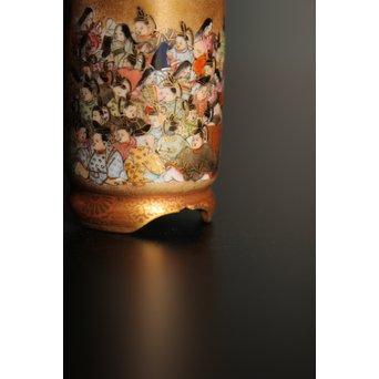 九谷鏑木製　毛筆細字　茶巾筒　K363 