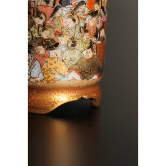 九谷鏑木製　毛筆細字　茶巾筒　K363 