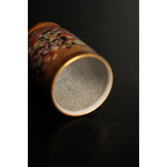 九谷鏑木製　毛筆細字　茶巾筒　K363 