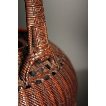 初代田辺竹雲斎　竹花籠　S2837 