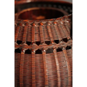 初代田辺竹雲斎　竹花籠　S2837 