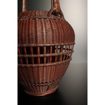 初代田辺竹雲斎　竹花籠　S2837 