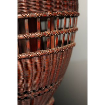 初代田辺竹雲斎　竹花籠　S2837 