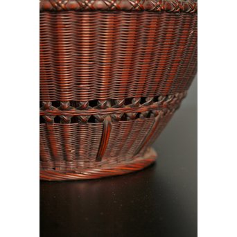 初代田辺竹雲斎　竹花籠　S2837 