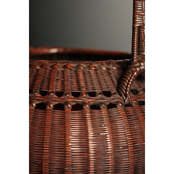 初代田辺竹雲斎　竹花籠　S2837 