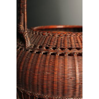 初代田辺竹雲斎　竹花籠　S2837 