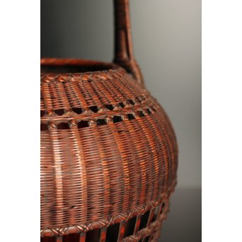 初代田辺竹雲斎　竹花籠　S2837 