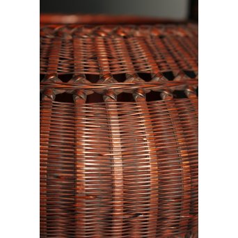 初代田辺竹雲斎　竹花籠　S2837 