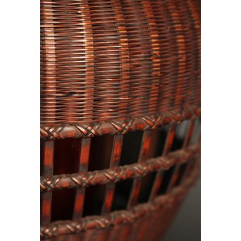 初代田辺竹雲斎　竹花籠　S2837 