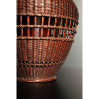 初代田辺竹雲斎　竹花籠　S2837 